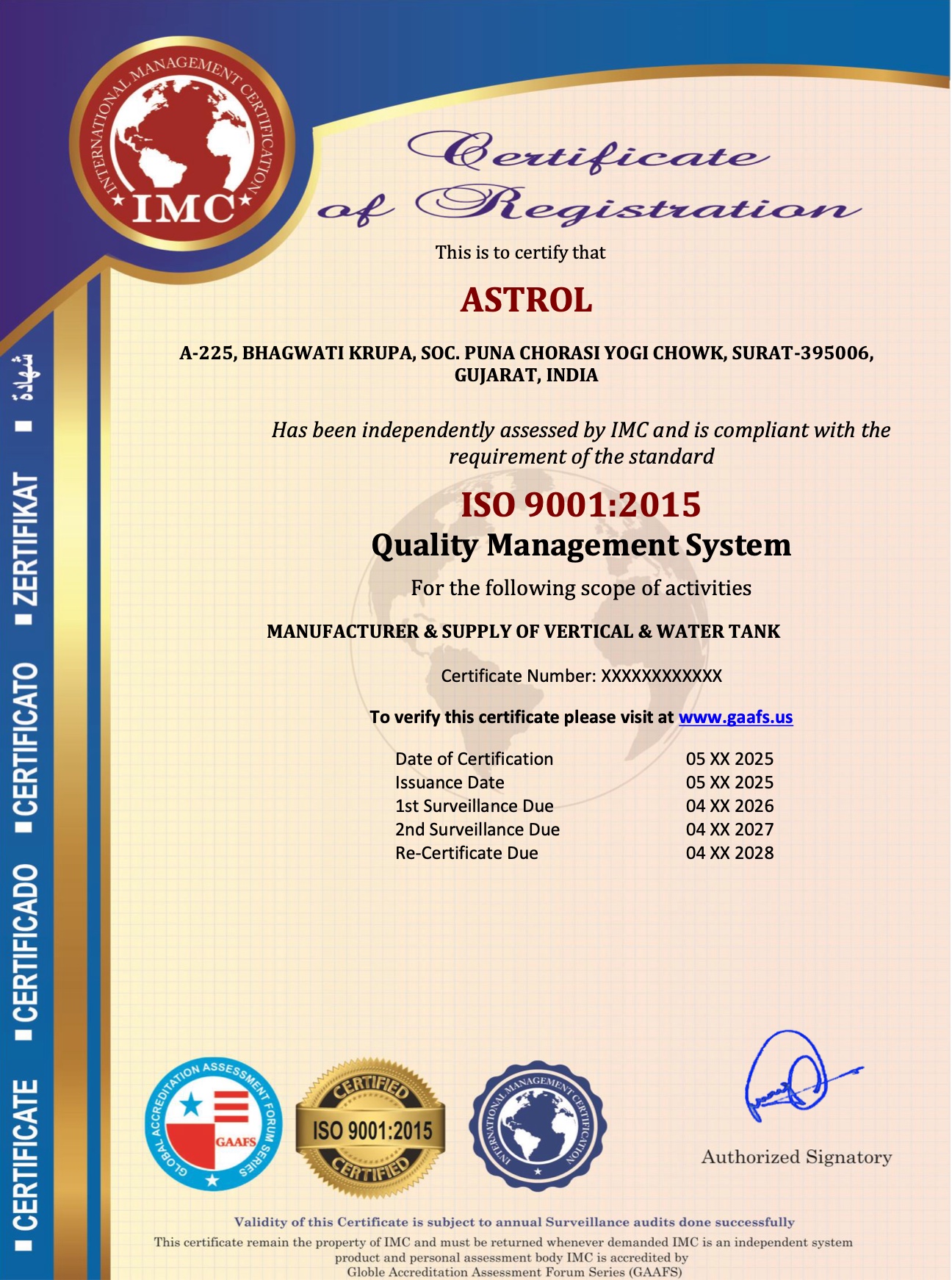 ISO 9001:2015 Quality Management